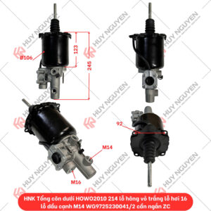 Tổng Côn Dưới HOWO (Bầu Trợ Lực Côn) – Mã WG9725230041/2